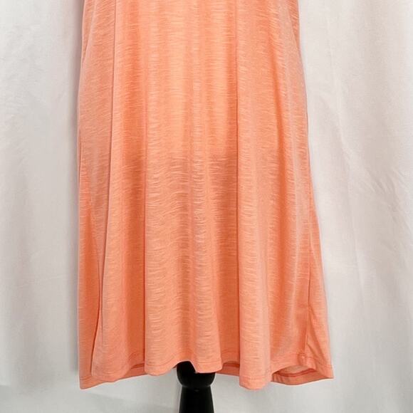 Balance Cover-Up Collection Tangerine Mesh & Cutout Racerback Cover Up Dress SzL - Picture 10 of 16